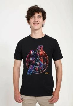 Henry Tiger MARVEL AVENGERS: INFINITY WAR - TEAM NEON - T-Shirt Print - Black | Unisex