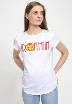 Henry Tiger Damen MARVEL AVENGERS CLASSIC - RETRO IRONMAN LOGO - T-Shirt Print - White -Günstiges Henry Tiger Geschäft d39fed4ae8c54f87b1eba57d063591cc