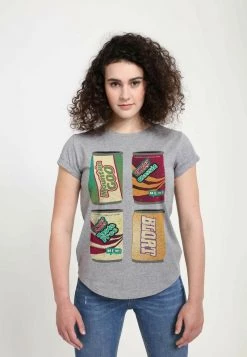 Henry Tiger Damen PIXAR - T-Shirt Print - Melange Grey