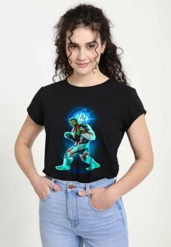 Henry Tiger Damen MARVEL AVENGERS: ENDGAME - AVENGER HULK - T-Shirt Print - Black -Günstiges Henry Tiger Geschäft d407dfceaae74efe800ee5e48adaf106