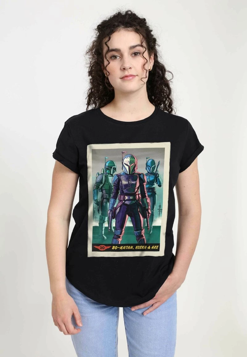 Henry Tiger STAR WARS BO-KATAN & CO CARD - T-Shirt Print - Black | Damen 1 Henry Tiger STAR WARS BO-KATAN & CO CARD - T-Shirt Print - Black | Damen