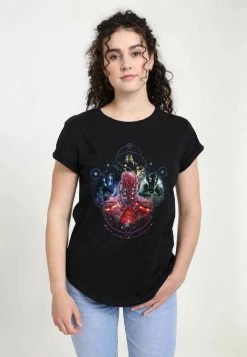 Henry Tiger Damen MARVELCELESTIALS FOUR - T-Shirt Print - Black
