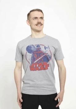 Henry Tiger UNISEX VADER T-SHIRT - T-Shirt Print - Melange Grey