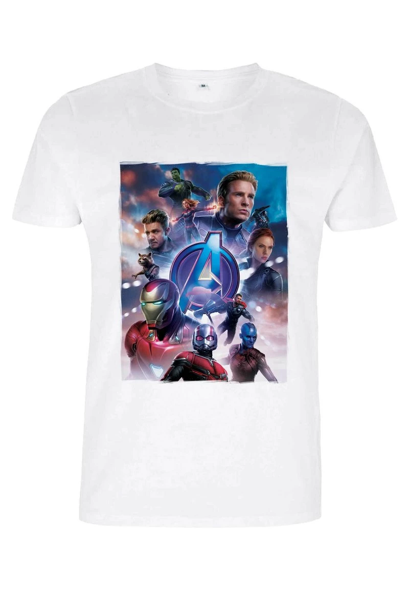 Henry Tiger Unisex MARVEL AVENGERS: ENDGAME - BASIC POSTER - T-Shirt Print - White 5 Henry Tiger Unisex MARVEL AVENGERS: ENDGAME - BASIC POSTER - T-Shirt Print - White – Bild 5