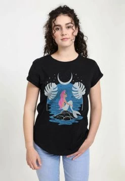 Henry Tiger Damen DISNEY THE LITTLE MERMAID - CELESTIAL ARIEL - T-Shirt Print - Black