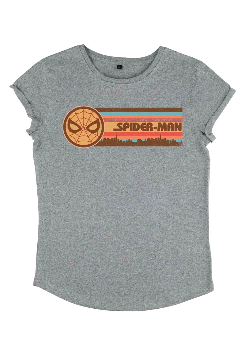 Henry Tiger Damen MARVEL AVENGERS CLASSIC - SPIDERMAN STRIP - T-Shirt Print - Melange Grey 3 Henry Tiger Damen MARVEL AVENGERS CLASSIC - SPIDERMAN STRIP - T-Shirt Print - Melange Grey – Bild 3