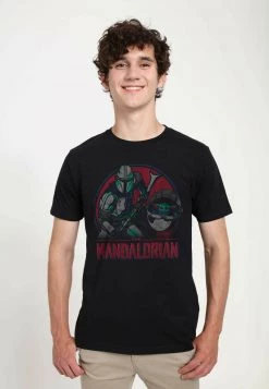 Henry Tiger Unisex STAR WARS: THE MANDALORIAN - DUO COLOR POP - T-Shirt Print - Black