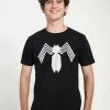 Henry Tiger Unisex MARVEL SPIDER-MAN CLASSIC - ALIEN SYMBIOTE ICON - T-Shirt Print - Black
