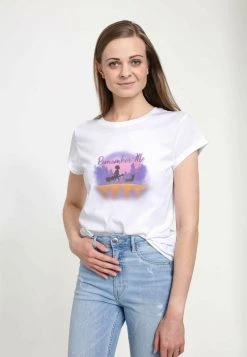 Henry Tiger Damen PIXAR COCO - COCO BRIDGE AIR BRUSH - T-Shirt Print - White