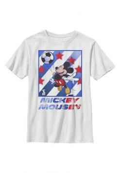 Henry Tiger Unisex DISNEY CLASSICS MICKEY FOOTBALL STAR - T-Shirt Print - White