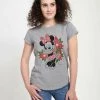 Henry Tiger Damen DISNEY CLASSICS MICKEY CLASSIC - CHRISTMAS FAIRISLE MINNIE - T-Shirt Print - Melange Grey