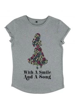 Henry Tiger Damen DISNEY PATIENTLY WAITING - T-Shirt Print - Melange Grey