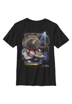 Henry Tiger Unisex MARVEL SPACE RACCON - T-Shirt Print - Black