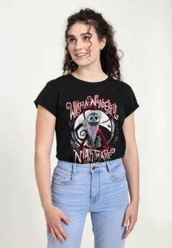 Henry Tiger Damen DISNEY CLASSICS SANTA JACK - T-Shirt Print - Black