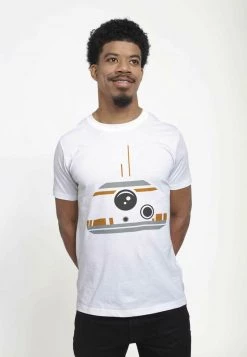 Henry Tiger STAR WARS UNISEX BB MINIMAL FACE - T-Shirt Print - White