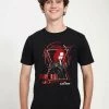 Henry Tiger Herren MARVEL WIDOW BARCODE - T-Shirt Print - Black