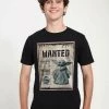 Henry Tiger Unisex STAR WARS: THE MANDALORIAN - WANTED CHILD POSTER - T-Shirt Print - Black