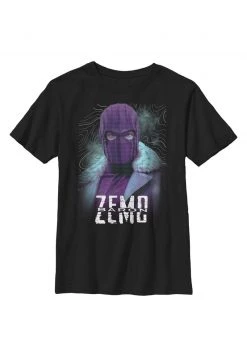 Henry Tiger Unisex MARVEL KIDS ZEMO PURPLE - T-Shirt Print - Black
