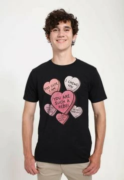 Henry Tiger STAR WARS UNISEX CANDY HEARTS - T-Shirt Print - Black