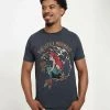 Henry Tiger DISNEY UNISEX THE LITTLE MERMAID ARIEL - T-Shirt Print - Melange Black