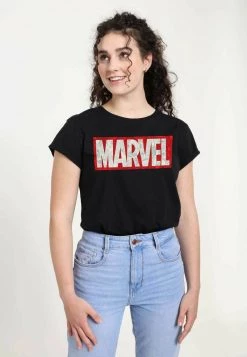 Henry Tiger Damen MARVEL COMIC STRIPS - T-Shirt Print - Black -Günstiges Henry Tiger Geschäft dbcf9a90429142cba86f9236d7e73a4a