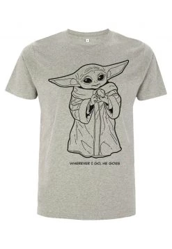 Henry Tiger Unisex STAR WARS: THE MANDALORIAN - WHEREVER I GO - T-Shirt Print - Light Grey -Günstiges Henry Tiger Geschäft dc7f7e6fcf5743f887bd97f8e3538f39