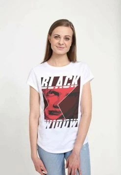 Henry Tiger MARVEL WIDOW SQUARE - T-Shirt Print - White | Damen