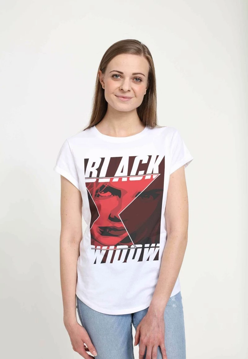 Henry Tiger MARVEL WIDOW SQUARE - T-Shirt Print - White | Damen 1 Henry Tiger MARVEL WIDOW SQUARE - T-Shirt Print - White | Damen