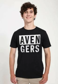 Henry Tiger Unisex MARVEL AVENGERS CLASSIC - AVENGERS ICON - T-Shirt Print - Black