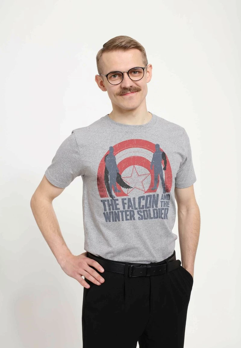 Henry Tiger Unisex MARVEL - T-Shirt Print - Melange Grey 3 Henry Tiger Unisex MARVEL - T-Shirt Print - Melange Grey – Bild 3