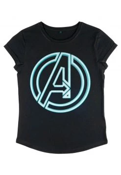 Henry Tiger MARVEL AVENGERS CLASSIC - AVENGERS GLOW ICON - T-Shirt Print - Black | Damen -Günstiges Henry Tiger Geschäft ddc74c934bed46a3a5b8fbc62146eb48