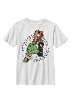 Henry Tiger Unisex MARVEL AVENGER HANDS - T-Shirt Print - White