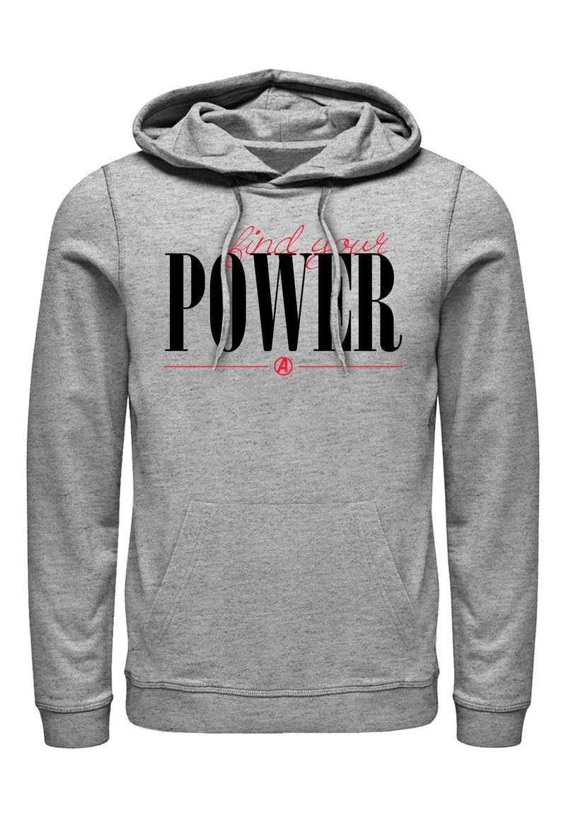 Henry Tiger MARVELPOWER SCRIPT - Kapuzenpullover - Melange Grey | Unisex 1 Henry Tiger MARVELPOWER SCRIPT - Kapuzenpullover - Melange Grey | Unisex