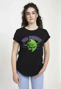Henry Tiger STAR WARS YODA SPOOKY - T-Shirt Print - Black | Damen
