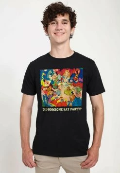 Henry Tiger Unisex DISNEY CLASSICS ALICE IN WONDERLAND - PARTY PARTY - T-Shirt Print - Black