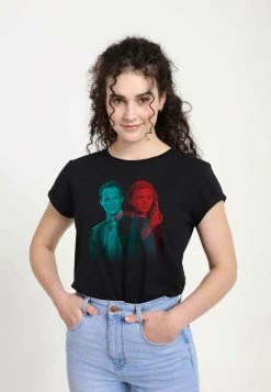 Henry Tiger MARVEL GLITCHY OVERLAY WANDA VISION - T-Shirt Print - Black | Damen -Günstiges Henry Tiger Geschäft dfb20b6c2fb5438580f233a4ab4ca97b