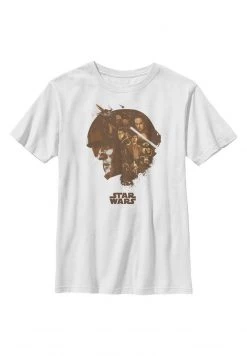 Henry Tiger Unisex STAR WARS KIDS POE HEAD FILL - T-Shirt Print - White