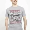 Henry Tiger Herren STAR WARS SITH SWEATER - T-Shirt Print - Melange Grey