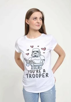 Henry Tiger Damen STAR WARS TROOPER LOVE - T-Shirt Print - White -Günstiges Henry Tiger Geschäft e10acf691ed74c73980832e28aec2549