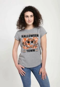 Henry Tiger Damen DISNEY CLASSICS HALLOWEENTOWN - T-Shirt Print - Melange Grey -Günstiges Henry Tiger Geschäft e1ddd207a38e48ada1d651b9d054dc91