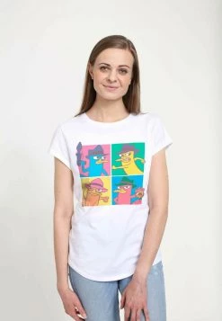 Henry Tiger Damen DISNEY CLASSICSAGENT P BOXES - T-Shirt Print - White -Günstiges Henry Tiger Geschäft e1eed769d4b840ffbe477a8d10e496b3