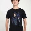 Henry Tiger Unisex MARVEL AVENGERS: INFINITY WAR - DISTRESSED BUCKY - T-Shirt Print - Black