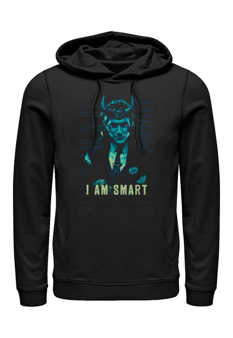 Henry Tiger Unisex MARVEL I AM SMART - Kapuzenpullover - Black 1 Henry Tiger Unisex MARVEL I AM SMART - Kapuzenpullover - Black