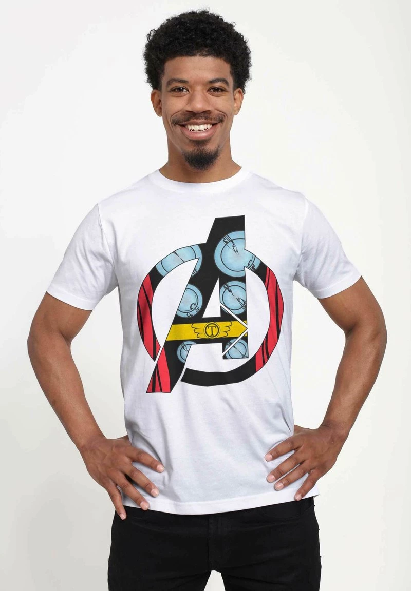 Henry Tiger Unisex MARVEL AVENGERS CLASSIC - AVENGER THOR COSTUME - T-Shirt Print - White 1 Henry Tiger Unisex MARVEL AVENGERS CLASSIC - AVENGER THOR COSTUME - T-Shirt Print - White