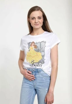 Henry Tiger Damen DISNEY BEAUTY & THE BEAST - DANCING BE - T-Shirt Print - White