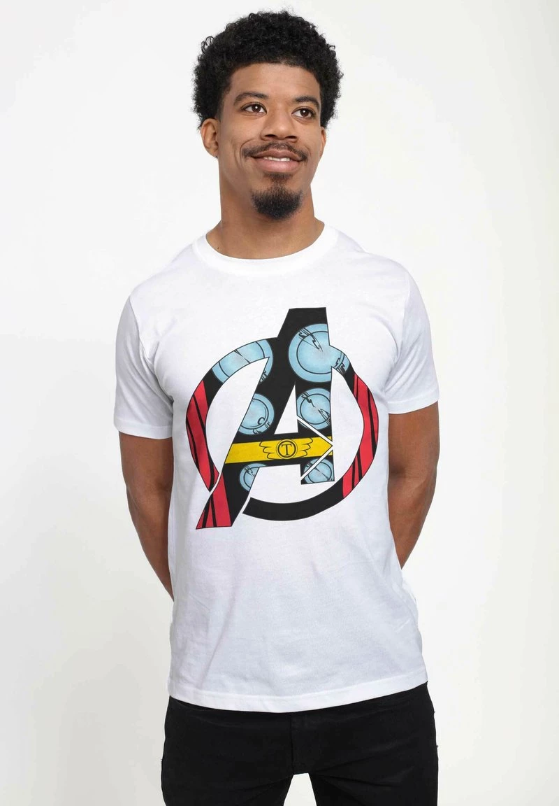 Henry Tiger Unisex MARVEL AVENGERS CLASSIC - AVENGER THOR COSTUME - T-Shirt Print - White 4 Henry Tiger Unisex MARVEL AVENGERS CLASSIC - AVENGER THOR COSTUME - T-Shirt Print - White – Bild 4