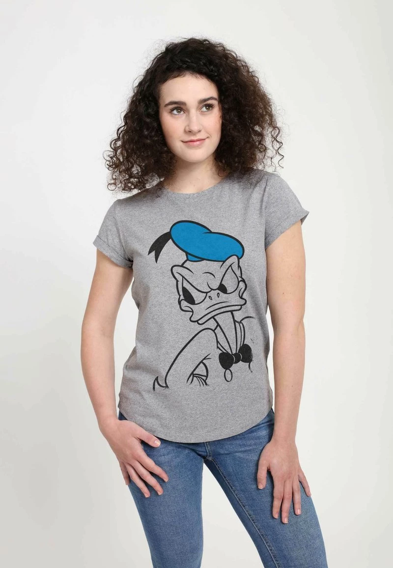 Henry Tiger Damen DISNEY CLASSICS MICKEY CLASSIC - TONAL LINE DONALD - T-Shirt Print - Melange Grey 3 Henry Tiger Damen DISNEY CLASSICS MICKEY CLASSIC - TONAL LINE DONALD - T-Shirt Print - Melange Grey – Bild 3