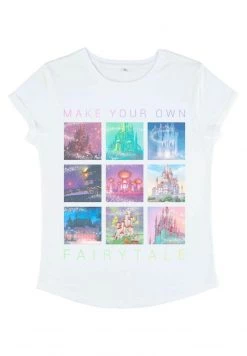 Henry Tiger DISNEY DISNEY PRINCESSES - CASTLES IN DISNEY PRINCESS MOVIES - T-Shirt Print - White | Damen -Günstiges Henry Tiger Geschäft e38baab40445482aaf3619c6019a0ff0
