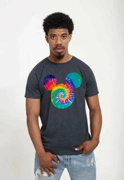 Henry Tiger DISNEY CLASSICS UNISEX MICKEY - T-Shirt Print - Melange Black