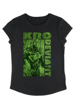 Henry Tiger Damen MARVEL GREEN KRO - T-Shirt Print - Black -Günstiges Henry Tiger Geschäft e44cd94aba294804a72f1f1fa3ffea7b
